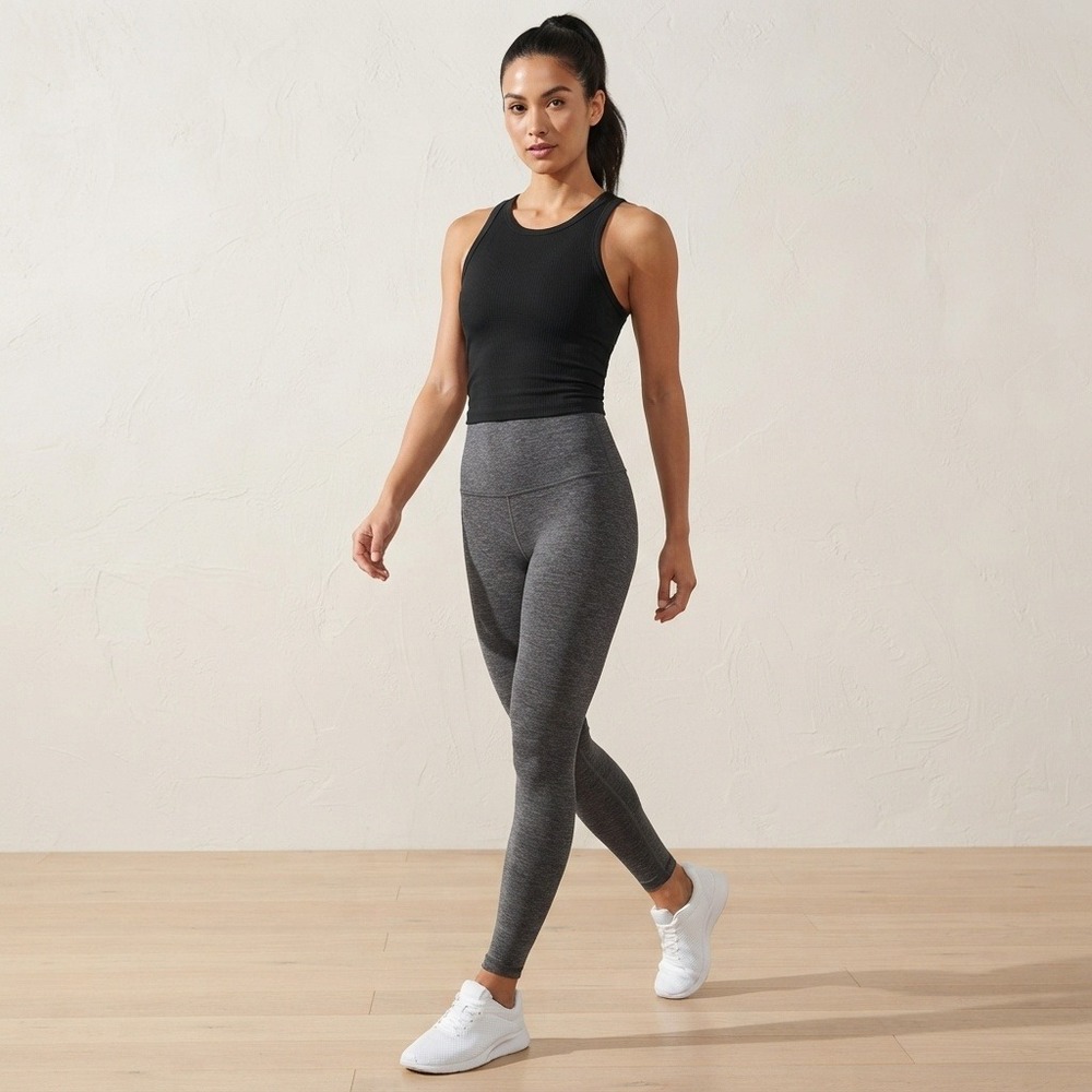 Splits59 Leggings Women XS Gray Excellent High Waist Heathered Activewear